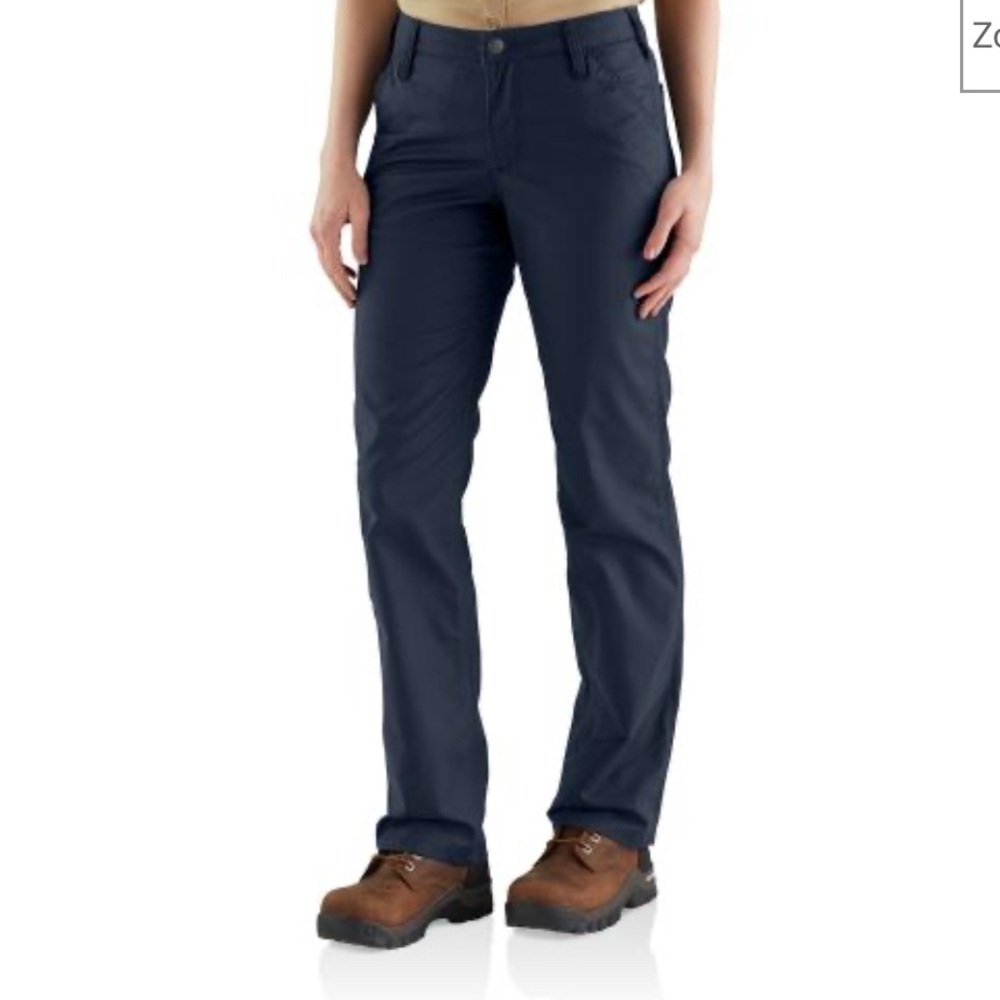 NWT Carhartt Women’s Rugged Flex Loose Fit Canvas Work Pant Size 16 S